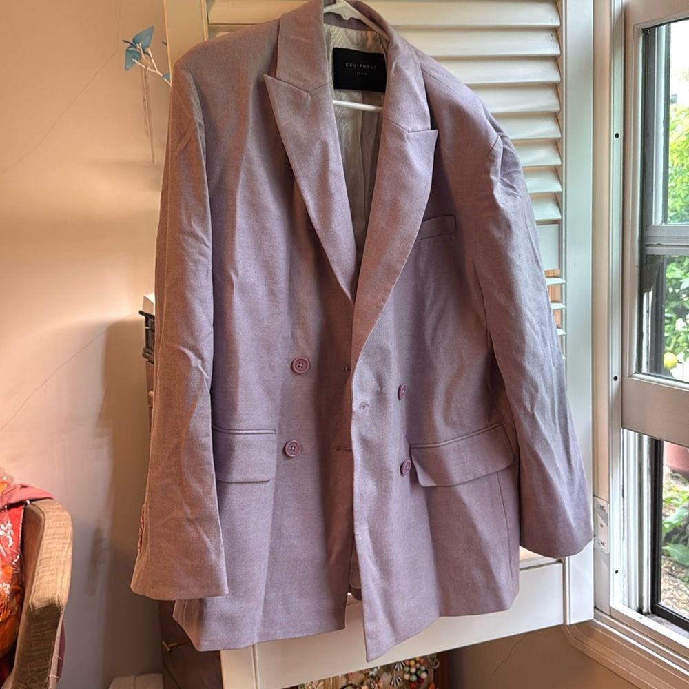 Equipment Femme lilac blazer NWT